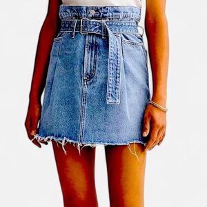 AGOLDE Reworked 90s Paperbag Revival Belted Skirt – Indie Minimalist 27